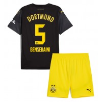 Echipament fotbal Borussia Dortmund Ramy Bensebaini #5 Tricou Deplasare 2024-25 pentru copii maneca scurta (+ Pantaloni scurti)